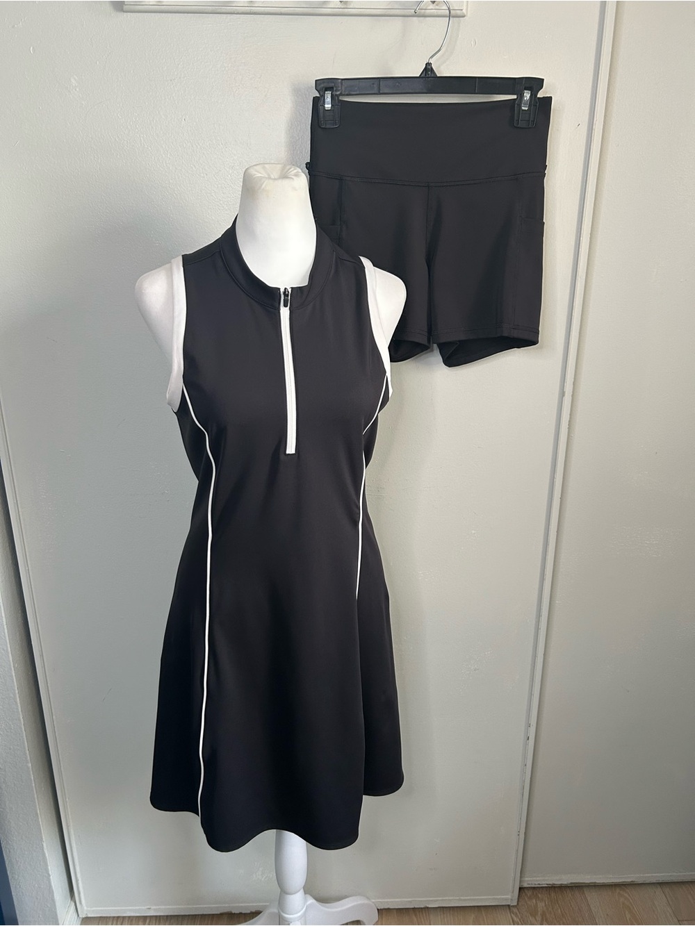 Puma Sleeveless Polo Golf Dress with Snap-In Athletic Shorts - Sample